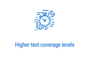 Higher test coverage levels